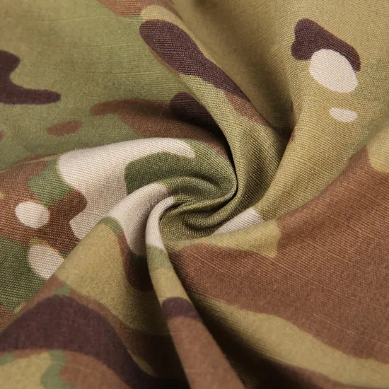 Ripstop Woodland Camouflage Fabric Tc5050 Waterproof Camo Tactical Cloth Fabric for Uniform
