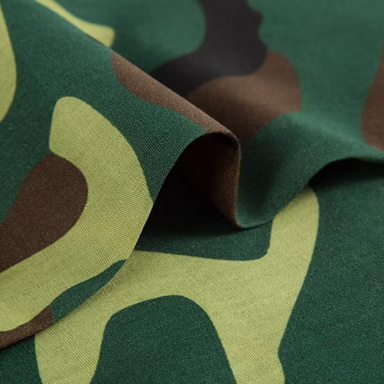 Saudi Arabia Uniform Fabrics Ripstop Checks Desert Camo Anti-Infrared Anti-Tear 65 Poly 35 Cotton Fabric
