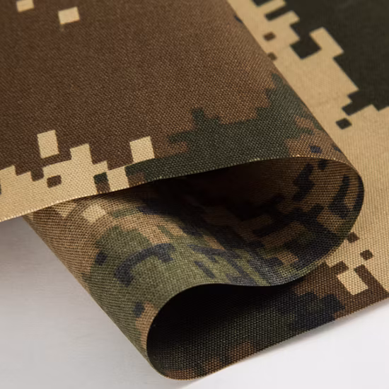 Saudi Arabia Uniform Fabrics Ripstop Checks Desert Camo Anti-Infrared Anti-Tear 65 Poly 35 Cotton Fabric