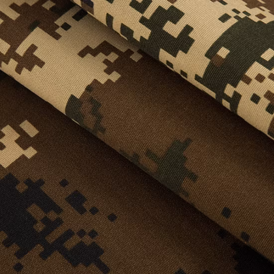 Saudi Arabia Uniform Fabrics Ripstop Checks Desert Camo Anti-Infrared Anti-Tear 65 Poly 35 Cotton Fabric