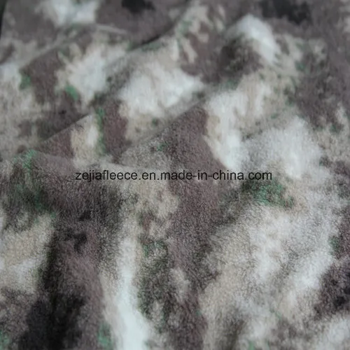 Camouflage Print Polar Fleece with 1 Side Anitpilling 