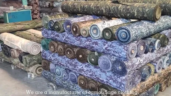 Factory Custom Uniform Fabric Camouflage Fabric Tactical Style Digital Camo Cotton Polyester Nylon Camouflage Fabric 