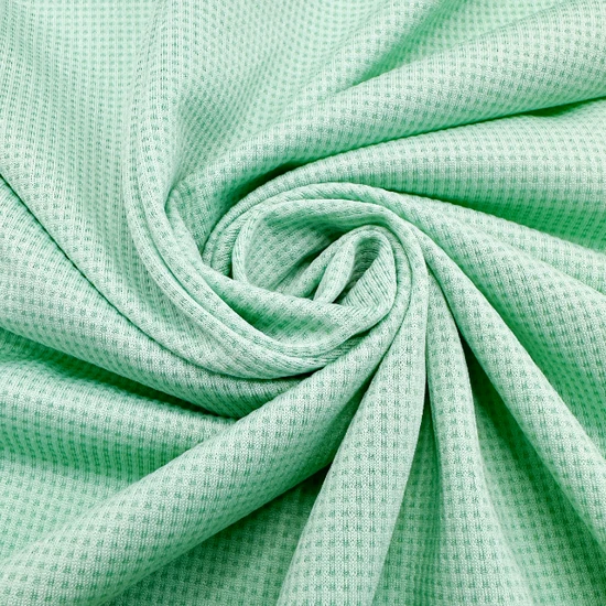 Custom CD Yarn 5% Elastic 95% Polyester Knitted Small Check Jacquard T