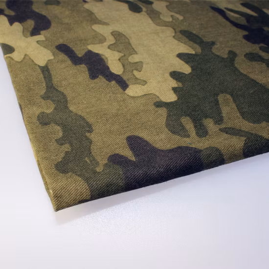 Twill Ripstop Camo Print Military Style Uniform Cotton Camouflage Fabric