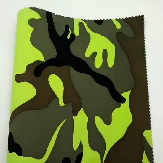Factory Price Wholesale 2mm Camouflage Printed Fabric Neoprene by Meter 