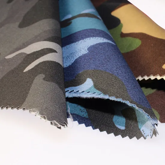 New Print Camo Woven Fabric with Water Repellent Finish Tc Cotton Fabric 