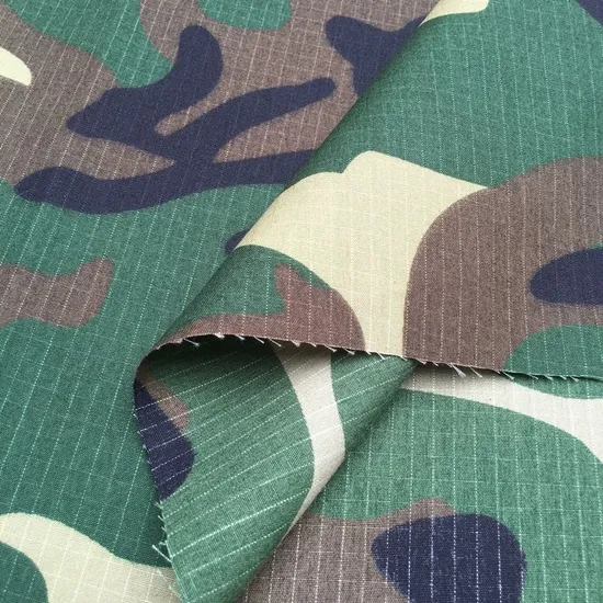 Tc 80/20 Textile Rolls Print Twill Grid Camouflage Greta Camo Fabric 