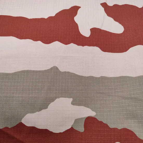 Twill Ripstop Camo Print Military Style Uniform Cotton Camouflage Fabric 