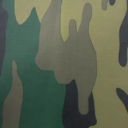 Breathable Waterproof Outdoor Fabric Workwear Sportswear Textile Garment Material Fabric Raincoat Ripstop Camo Printed PU Coating 100 Polyester Taffeta Fabric 