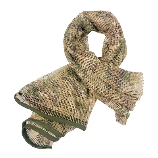 Mesh Camouflage Tactical Scarf for Outdoor Cycling Against Sandstorms 